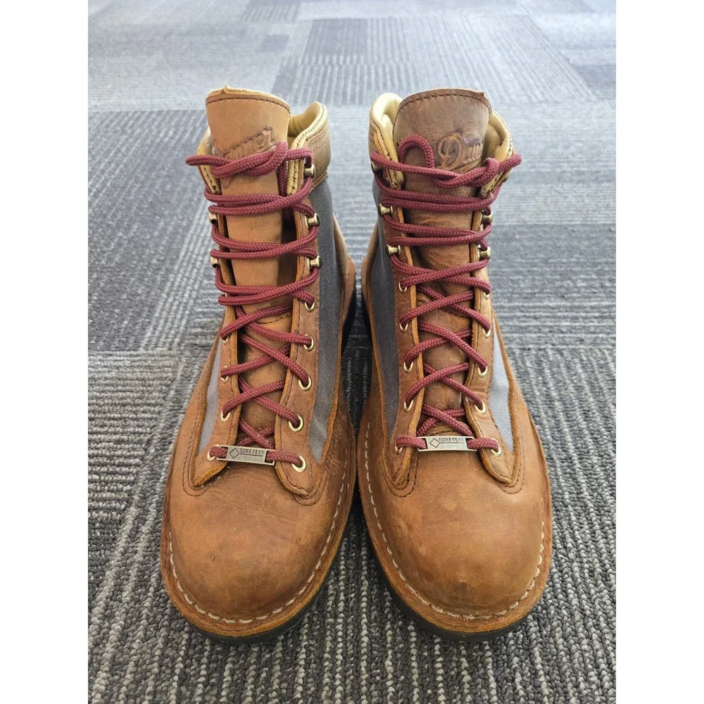 Danner Ridge Tan Gray Leather Gore-Tex Hiking Boots Men's US Size 10 EE